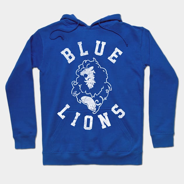 Blue Lions Retro Style | Fire Emblem: Three Houses Hoodie by threadbaregaming